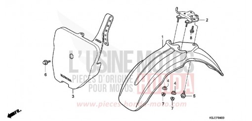 AILE AVANT CRF100FB de 2011